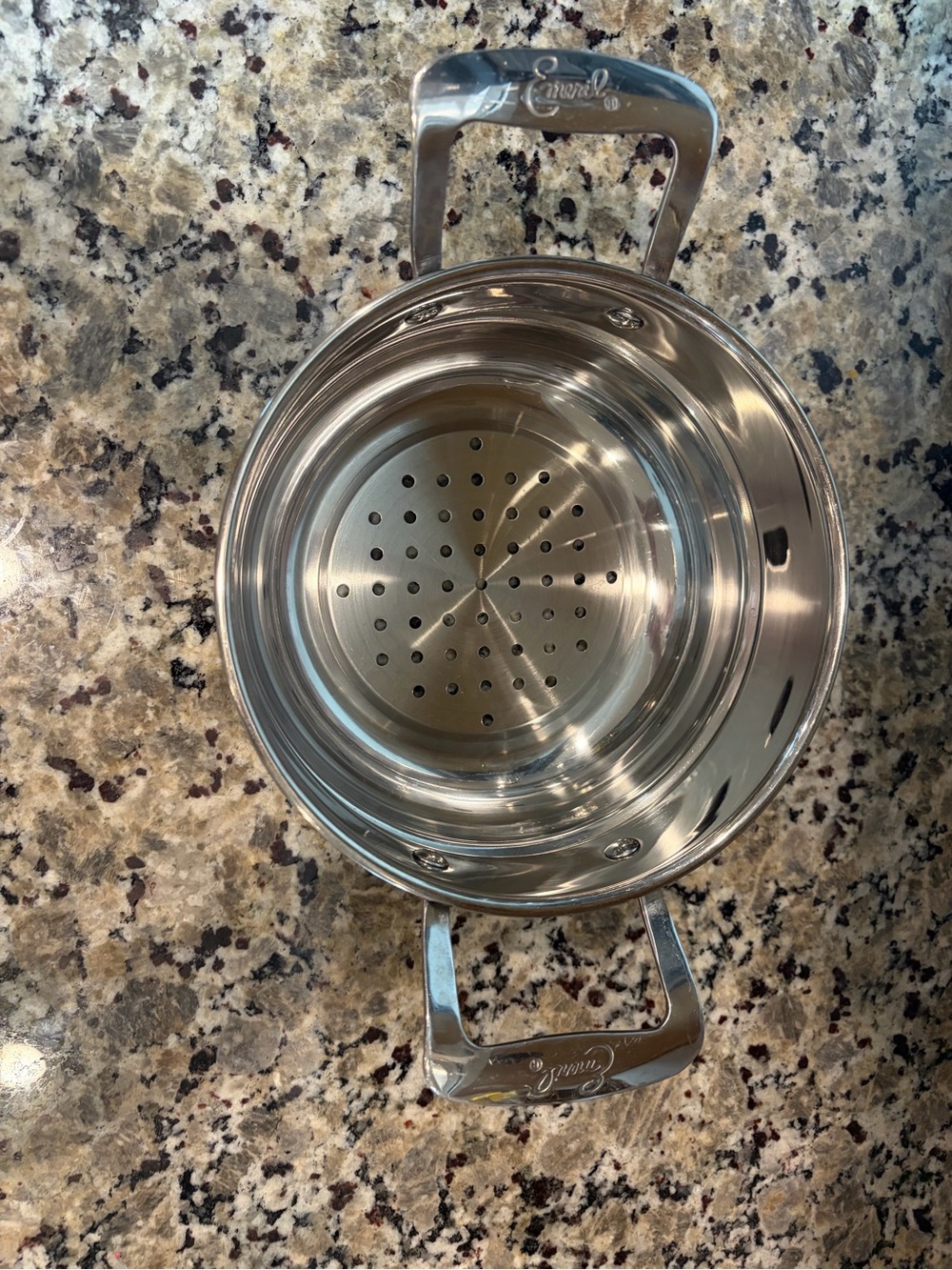Emeril Lagasse stainless steel steamer insert 4inches by 8 inches - Picture 3 of 9